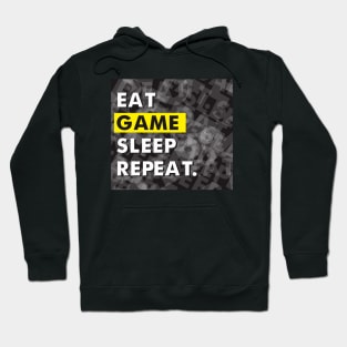 Eat Game Sleep Repeat Design Hoodie